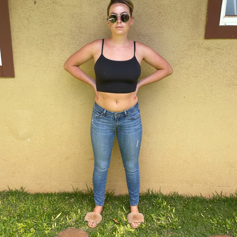 Low rise Paige jeans